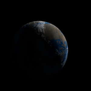 The artist's impression of LHS 3844 b artist's rendition