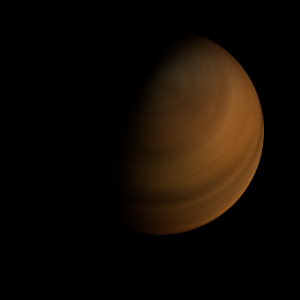 The artist's impression of LSPM J0407+1911 (AB)b artist's rendition