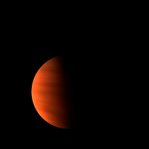The artist's impression of LSPM J1831+4213 b artist's rendition