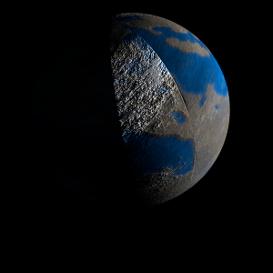 The artist's impression of LTT 1445 Ac artist's rendition