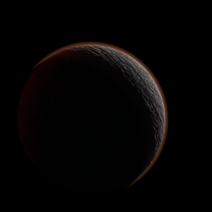 The artist's impression of Lupus-TR-3 b artist's rendition