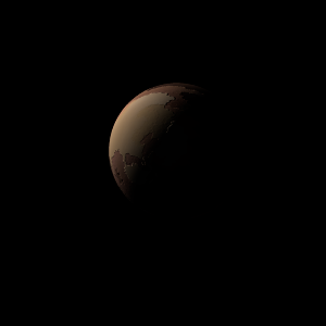 The artist's impression of Luyten's Star c artist's rendition