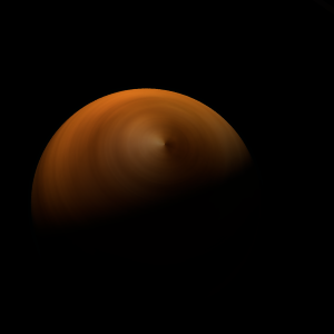 The artist's impression of MLLA 8 b artist's rendition