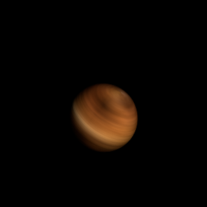The artist's impression of MOA-2020-BLG-135 b artist's rendition