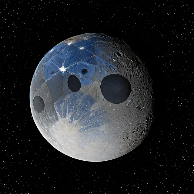 The artist's impression of MOA-2020-BLG-208 b artist's rendition