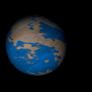 The artist's impression of MOA-2022-BLG-249L b artist's rendition