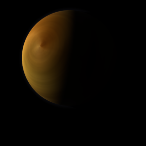The artist's impression of NGTS-7A b artist's rendition
