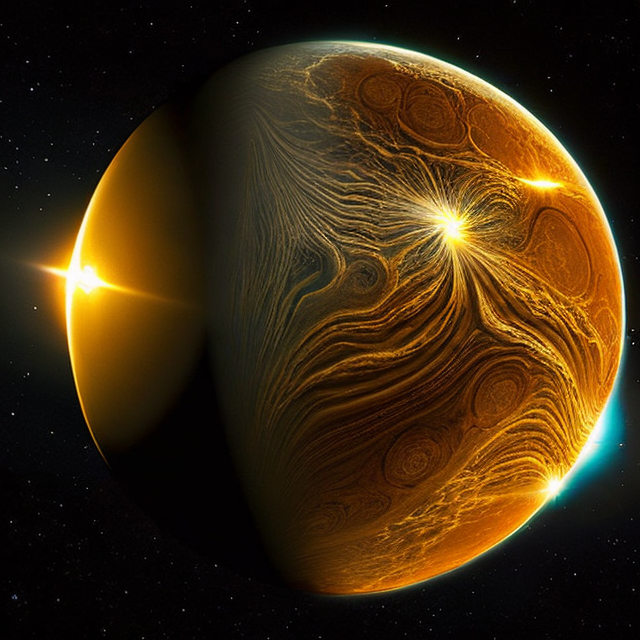 The artist's impression of NSVS 1425 (AB) d artist's rendition