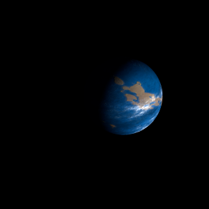 The artist's impression of NSVS 7453183 b artist's rendition