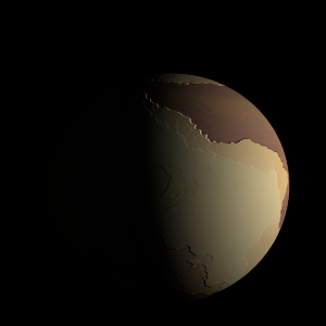 The artist's impression of OGLE-2013-BLG-0341L Bb artist's rendition