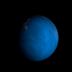 The artist's impression of OGLE-2016-BLG-0007 b artist's rendition