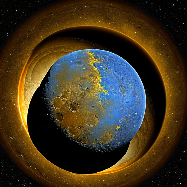 The artist's impression of OGLE-2018-BLG-0383 b artist's rendition