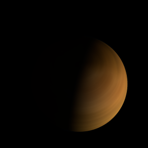 The artist's impression of OGLE-2019-BLG-0825 b artist's rendition