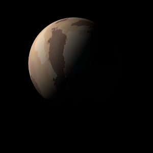 The artist's impression of OGLE-GD-ECL-11388 (AB)b artist's rendition