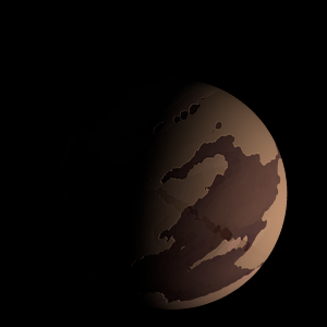 The artist's impression of PSO J318.5-22 artist's rendition