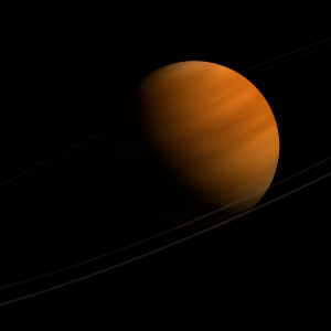 The artist's impression of PSR 0636 b artist's rendition