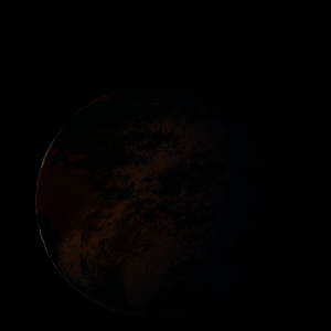 The artist's impression of PSR 1257+12 b artist's rendition