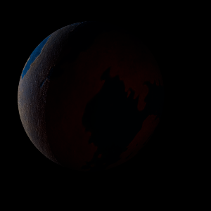 The artist's impression of PSR B0329+54 b artist's rendition