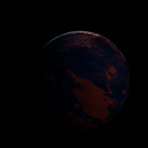 The artist's impression of PSR B1257+12 b artist's rendition