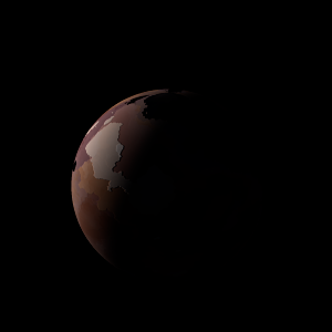 The artist's impression of PSR J0610-2100 b artist's rendition