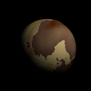 The artist's impression of PSR J0742+4110 b artist's rendition