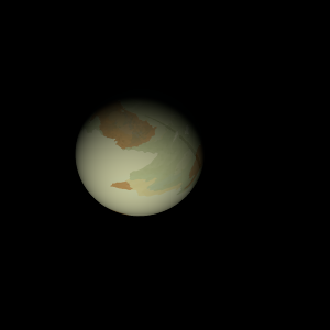 The artist's impression of PSR J1124-3653 b artist's rendition