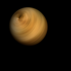 The artist's impression of PSR J1311-3430 b artist's rendition