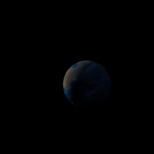 The artist's impression of PSR J1317-0157 b artist's rendition
