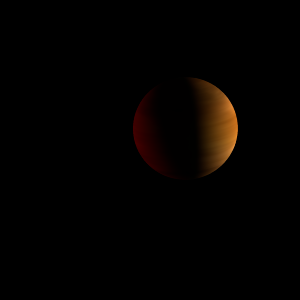 The artist's impression of PSR J1555-2908 b artist's rendition