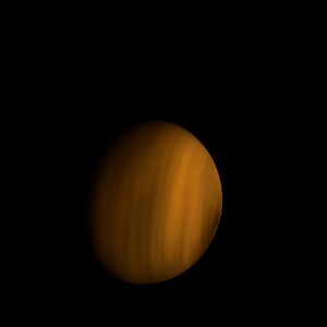 The artist's impression of PSR J1653-0158 b artist's rendition