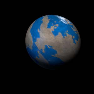 The artist's impression of PSR J1720-0534 b artist's rendition