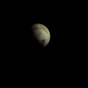 The artist's impression of PSR J1748-2446ae b artist's rendition