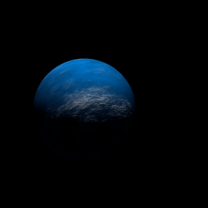 The artist's impression of PSR J1824-2452J b artist's rendition