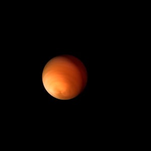 The artist's impression of RE J1255+266 b artist's rendition