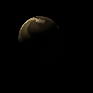 The artist's impression of Ross 318 b artist's rendition