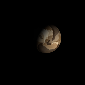 The artist's impression of S Ori J053929.4-024636 artist's rendition