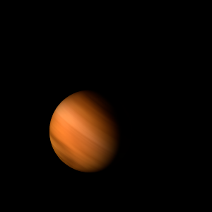 The artist's impression of SCR J1845-6357 b artist's rendition