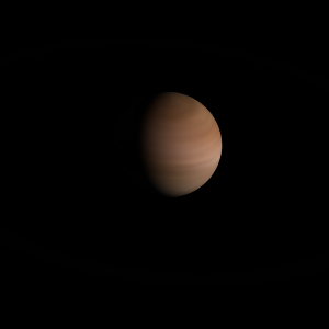 The artist's impression of SDSS J0909+6525 b artist's rendition