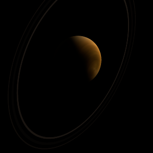 The artist's impression of SDSS J1557+0916 b artist's rendition