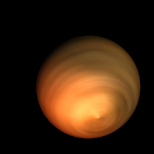 The artist's impression of SDSS J22255+0061A b artist's rendition