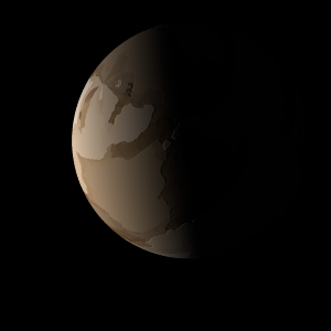 The artist's impression of SOI-1 b artist's rendition