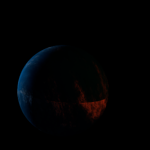 The artist's impression of SOI-3 b artist's rendition