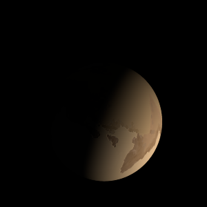 The artist's impression of SOI-5 b artist's rendition