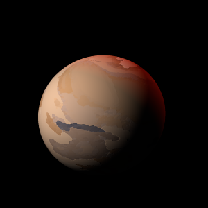 The artist's impression of SOI-7 b artist's rendition