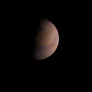 The artist's impression of tau1 Gru b artist's rendition