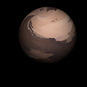 The artist's impression of TIC 156514476 b artist's rendition
