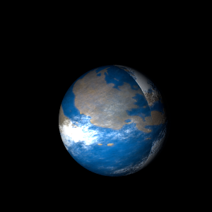 The artist's impression of TIC 165227846 b artist's rendition