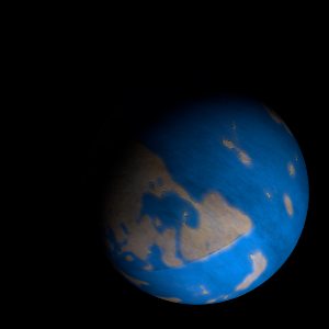 The artist's impression of TIC 231080232 b artist's rendition