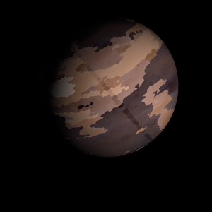 The artist's impression of TIC 231949697 b artist's rendition