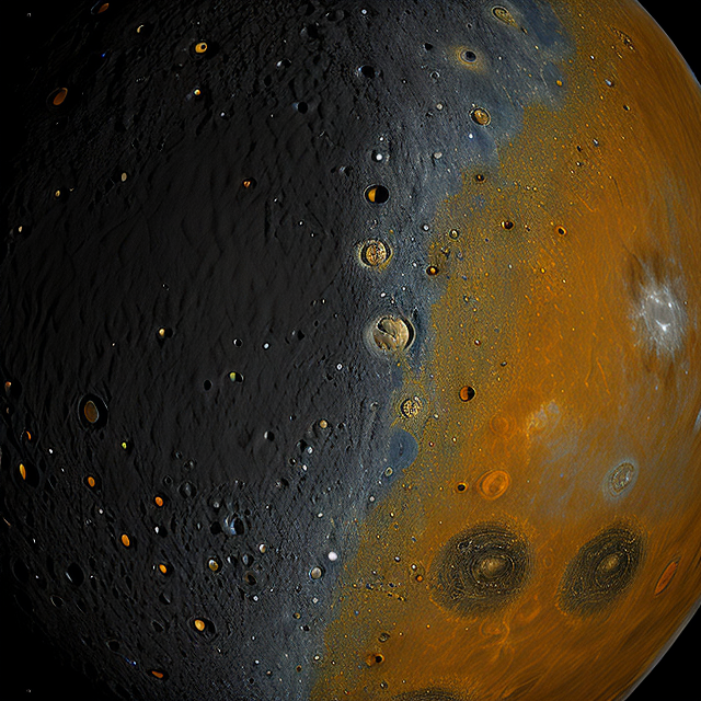 The artist's impression of TOI-1064 c artist's rendition